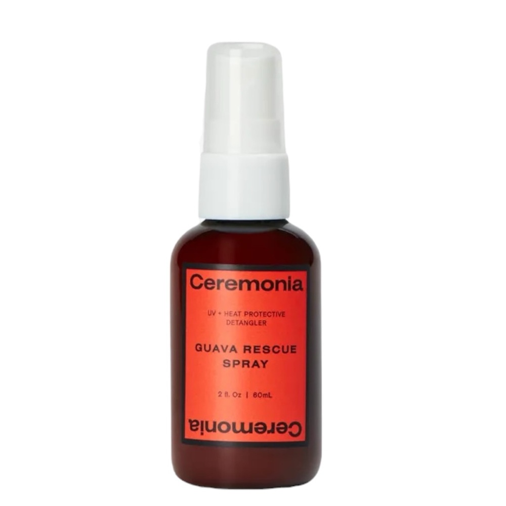 Ceremonia🍈Guava Rescue Hair Detangle Heat Protection 2 fl.oz Deluxe Travel NEW - Picture 2 of 6